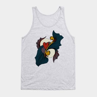 Abstract Dragon Heart, Dark Tones Tank Top